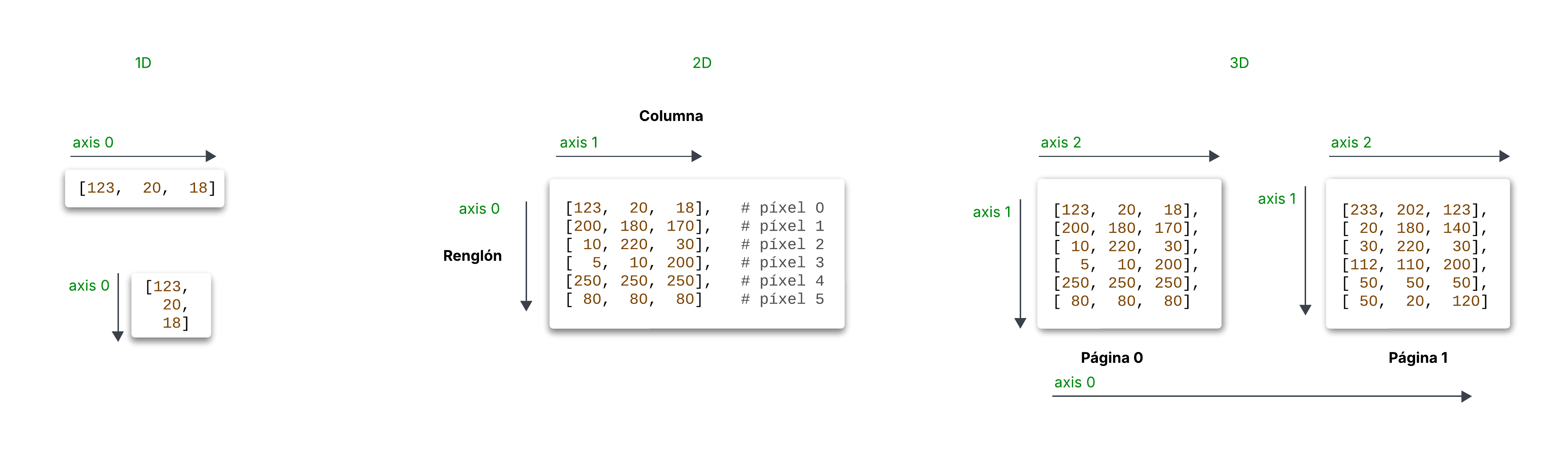 Analogía de Libro en NumPy.